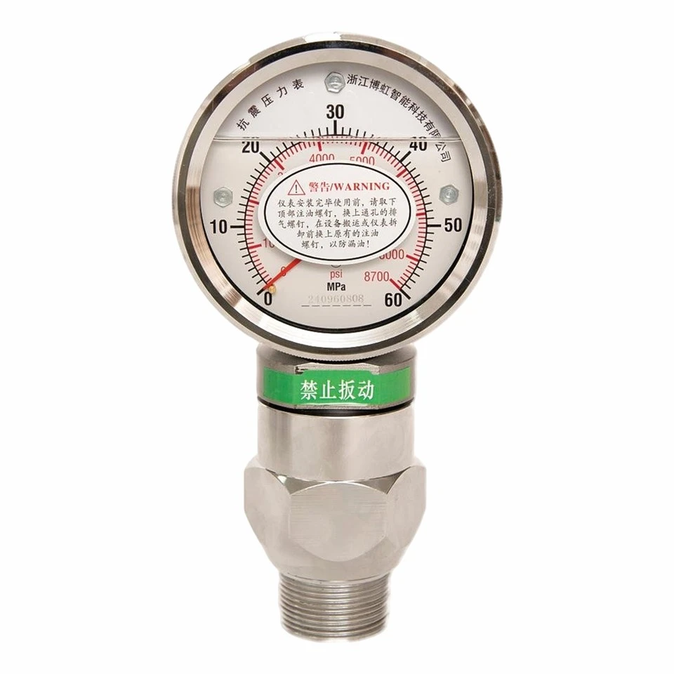 100 mm stötsäker vibrationsbeständig tryckmätare